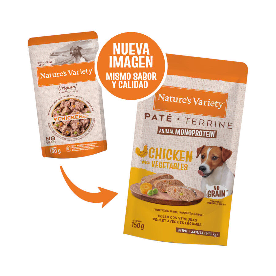 150 g Nature's Variety Original Mini Adult frango saqueta para c&atilde;es, , large Imagem n&uacute;mero 2