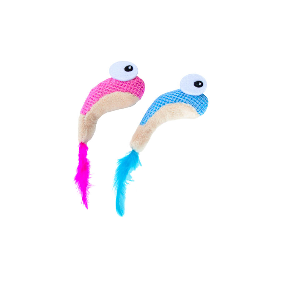 Catstages Dental Shrimpies Peluches com Penas para gatos, , large Imagem n&uacute;mero 1