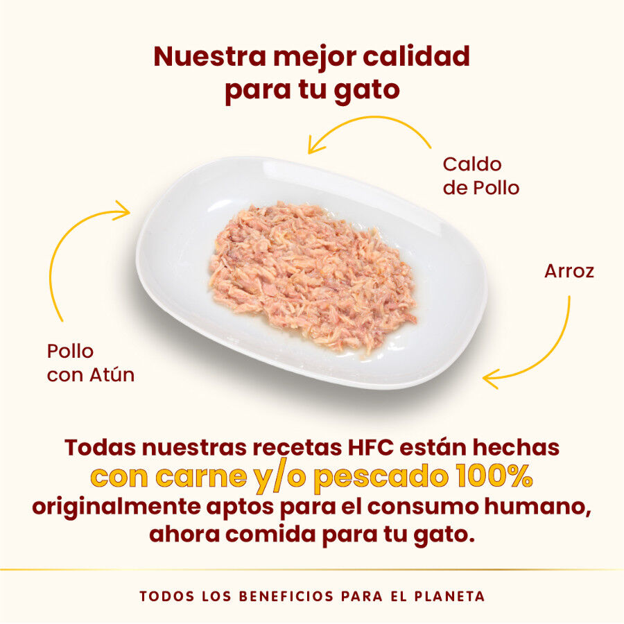 50 g Almo Nature HFC Esterilizados Frango e Atum Sach&ecirc; para Gatos, , large Imagem n&uacute;mero 3