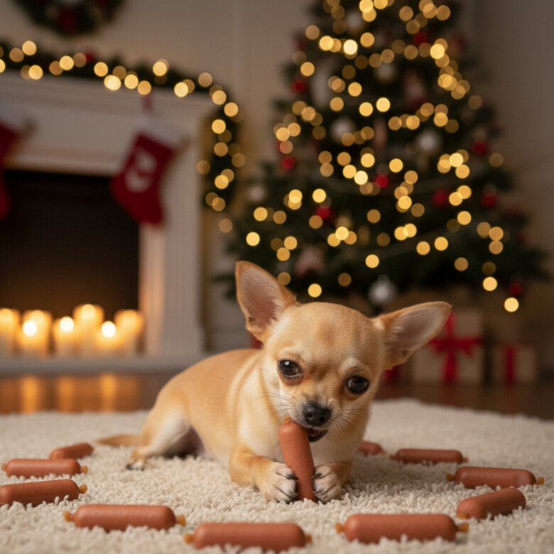 80 g Wonder Christmas Salchichas de Pollo Navideñas para perros,  Imagem número 2 80 g Wonder Christmas Salchichas de Pollo Navideñas para perros, , large Imagem número 2