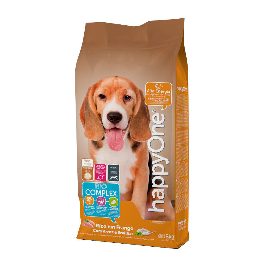 happyOne Adult Alta Energia Ra&ccedil;&atilde;o de carne fresca de aves para c&atilde;es, , large Imagem n&uacute;mero 1