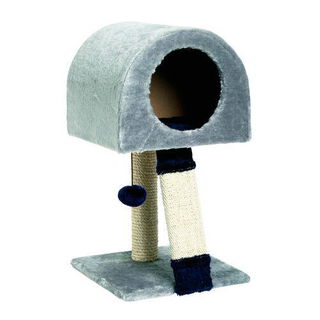 TK-Pet Jazz Arranhador com Abrigo de Veludo e Sisal para gatos