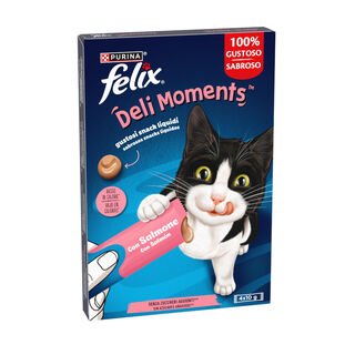 Purina Felix Deli Moments com Salmão Snack liquido para gatos 