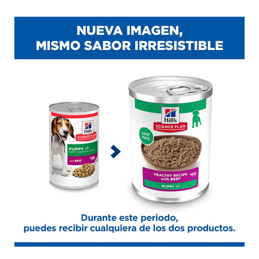 370 g Hill's Science Plan Puppy Beef P&acirc;t&eacute; enlatado para c&atilde;es, , large Imagem n&uacute;mero 2