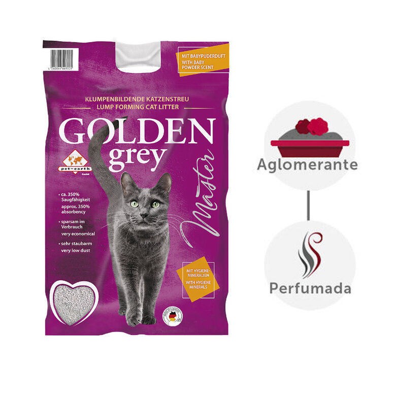 7 kg Golden Grey Master Areia Aglomerante para gatos,  Imagem número 2 7 kg Golden Grey Master Areia Aglomerante para gatos, , large Imagem número 2