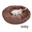 Leeby Cama Redonda Anti Stress Castanha para cães, , large Indicador imagem número 2