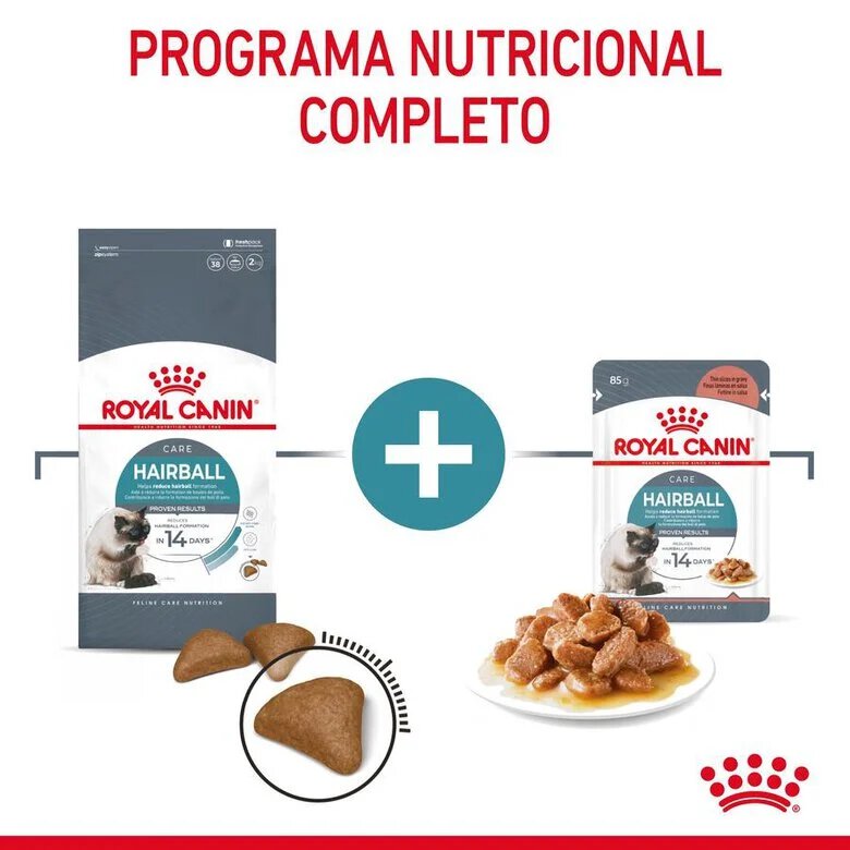 85 g Royal Canin Hairball alimento húmido em molho saquetas para gatos,  Imagem número 2 85 g Royal Canin Hairball alimento húmido em molho saquetas para gatos, , large Imagem número 2