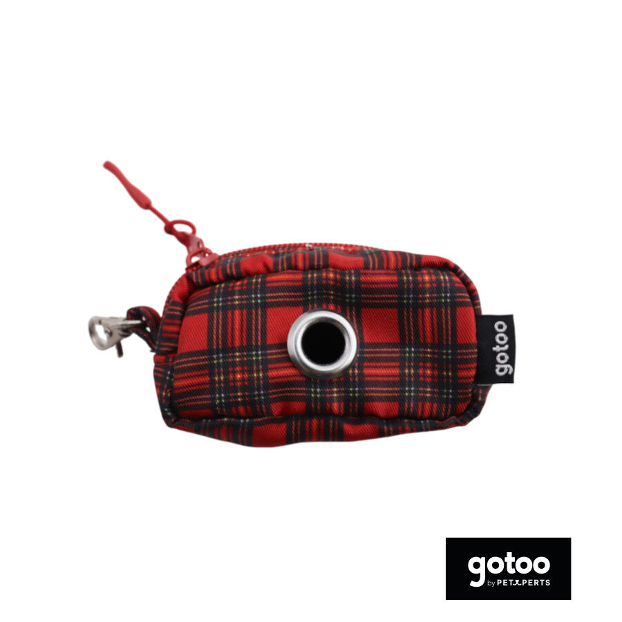Gotoo Porta-sacos estampado vermelho para c&atilde;es, , large Imagem n&uacute;mero 2
