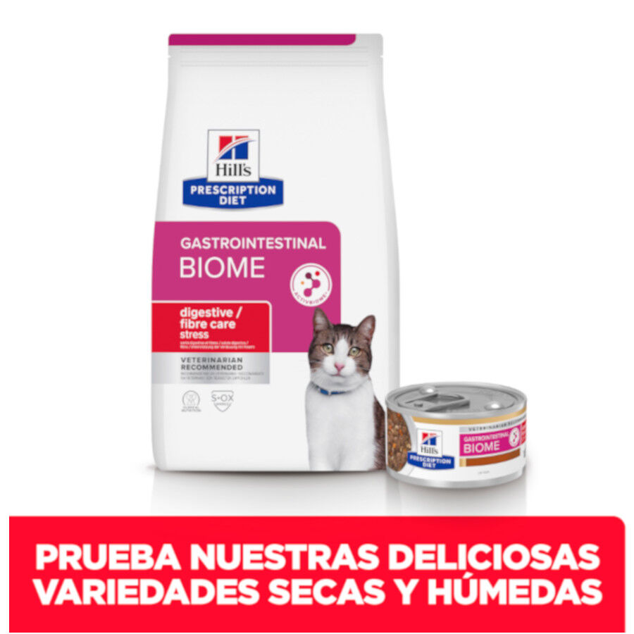 1.5 kg Hill's Prescription Diet Gastrointestinal Biome Stress para gatos, , large Imagem n&uacute;mero 8