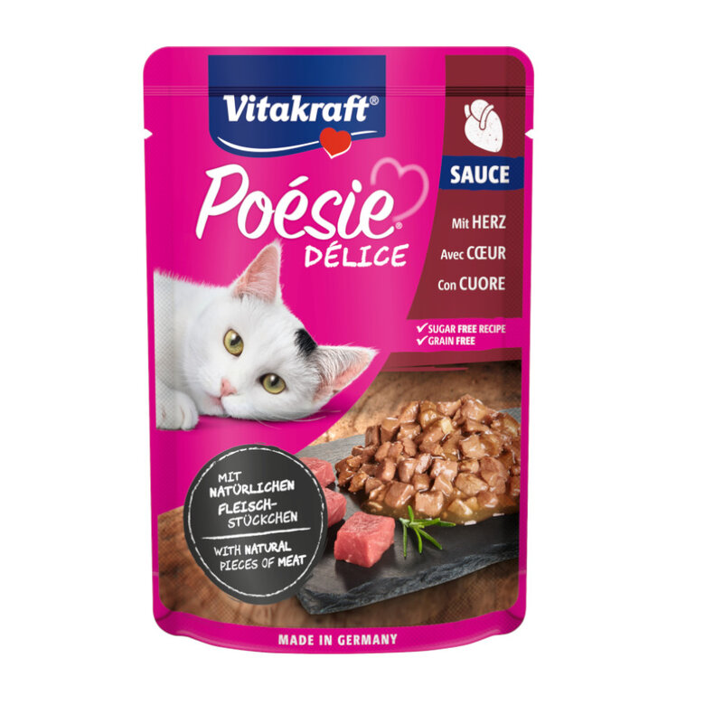 Vitakraft Poésie Pouch corazón comida para gatos image number null