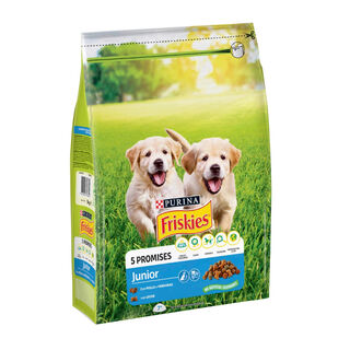 Friskies Junior frango e legumes ração cachorros