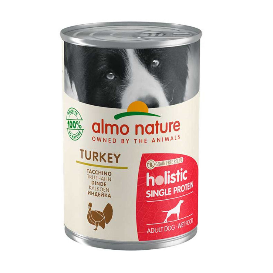 400 g Almo Nature Holistic Monoprotein peru lata para c&atilde;es, , large Imagem n&uacute;mero 1