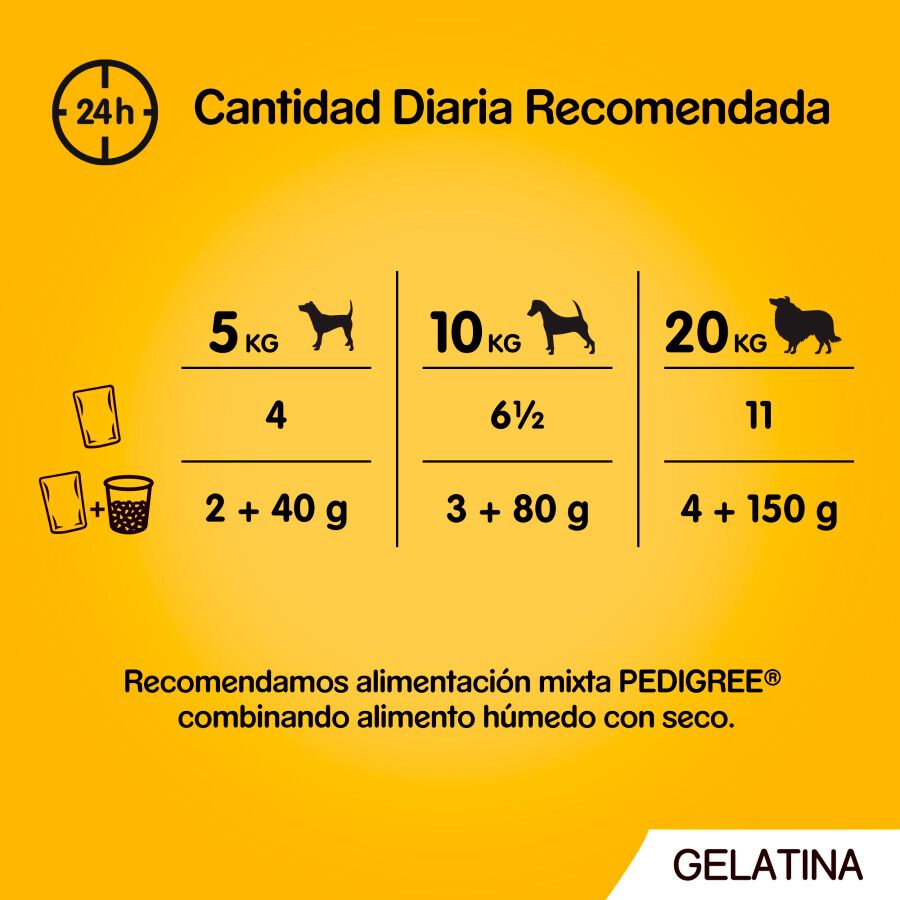 4 saquetas x 100 g Pedigree Alimento h&uacute;mido de frango e peixe para c&atilde;es, , large Imagem n&uacute;mero 4