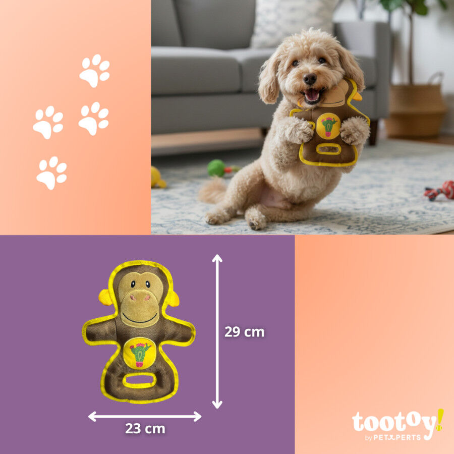 Tootoy! Comfort Peluche de macaco para c&atilde;es, , large Imagem n&uacute;mero 6