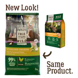 True Origins Wild Adult Sterilised Frango Ra&ccedil;&atilde;o para gato