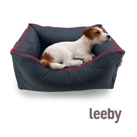 Leeby Alcofa waterproof Anti Pelos Preta para cães