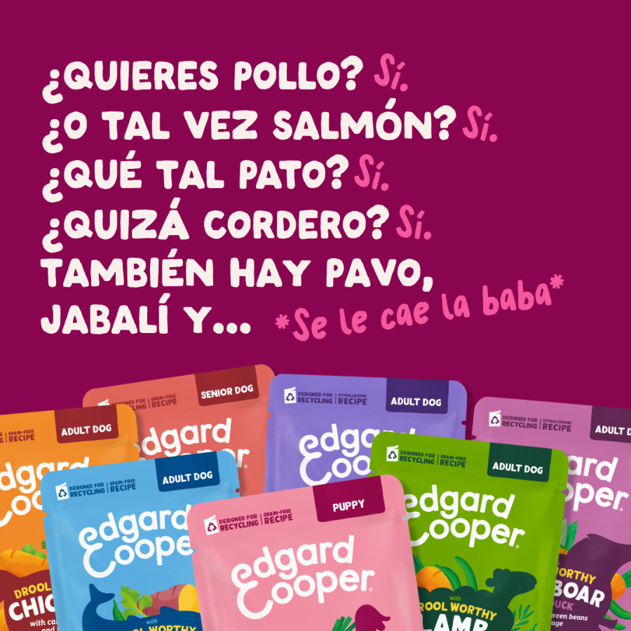 8 x 150 g Edgard & Cooper Adult Grain Free Saquetas para c&atilde;es - Multipack, , large Imagem n&uacute;mero 4