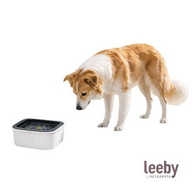 Leeby Dispensador de &Aacute;gua Anti-salpicos Branco para c&atilde;es