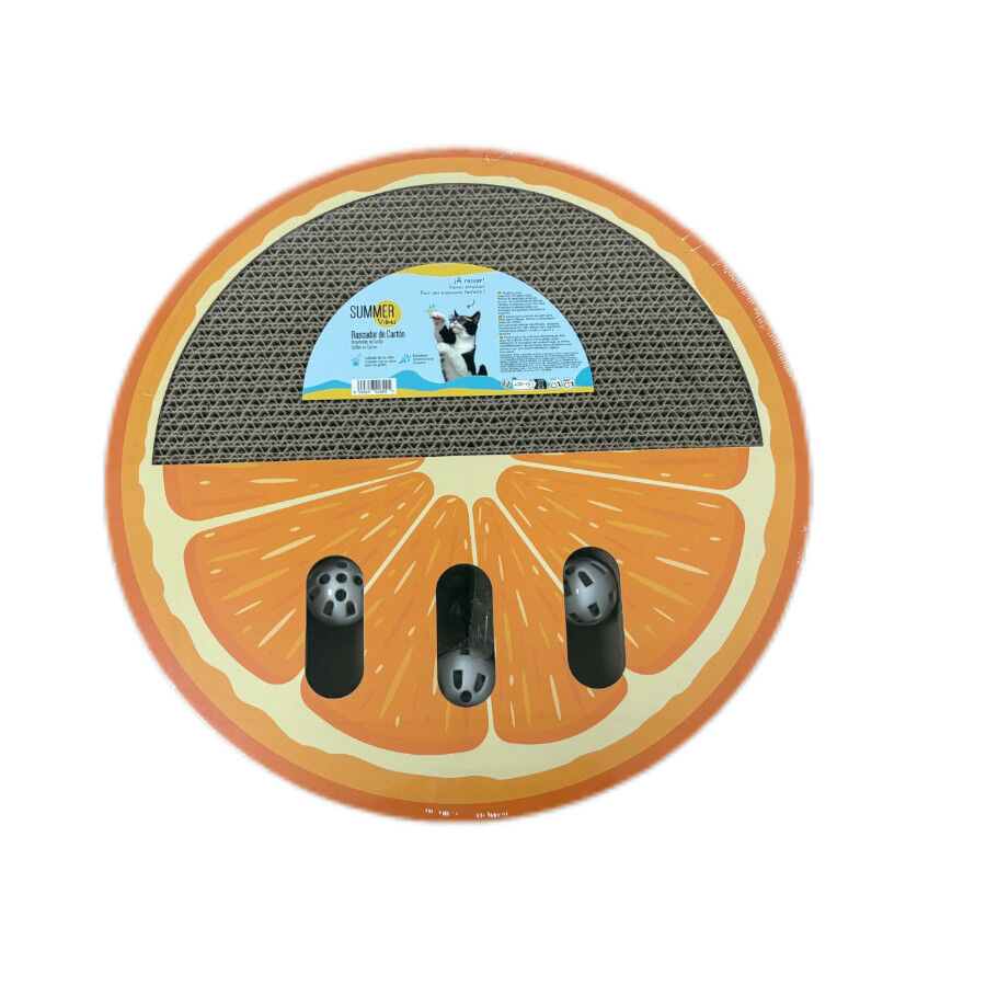 Summer Vibes Scratcher Orange Arranhador em Cart&atilde;o para gatos, , large Imagem n&uacute;mero 6