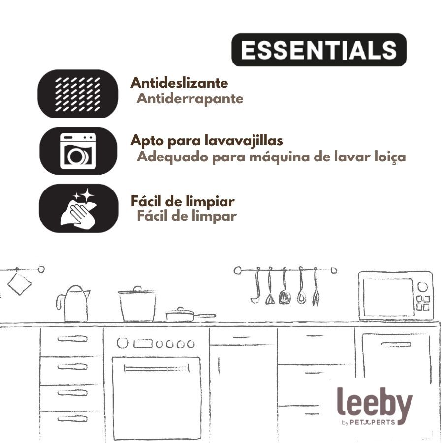 Leeby Comedouro de Metal com Anel de Silicone para c&atilde;es, , large Imagem n&uacute;mero 5