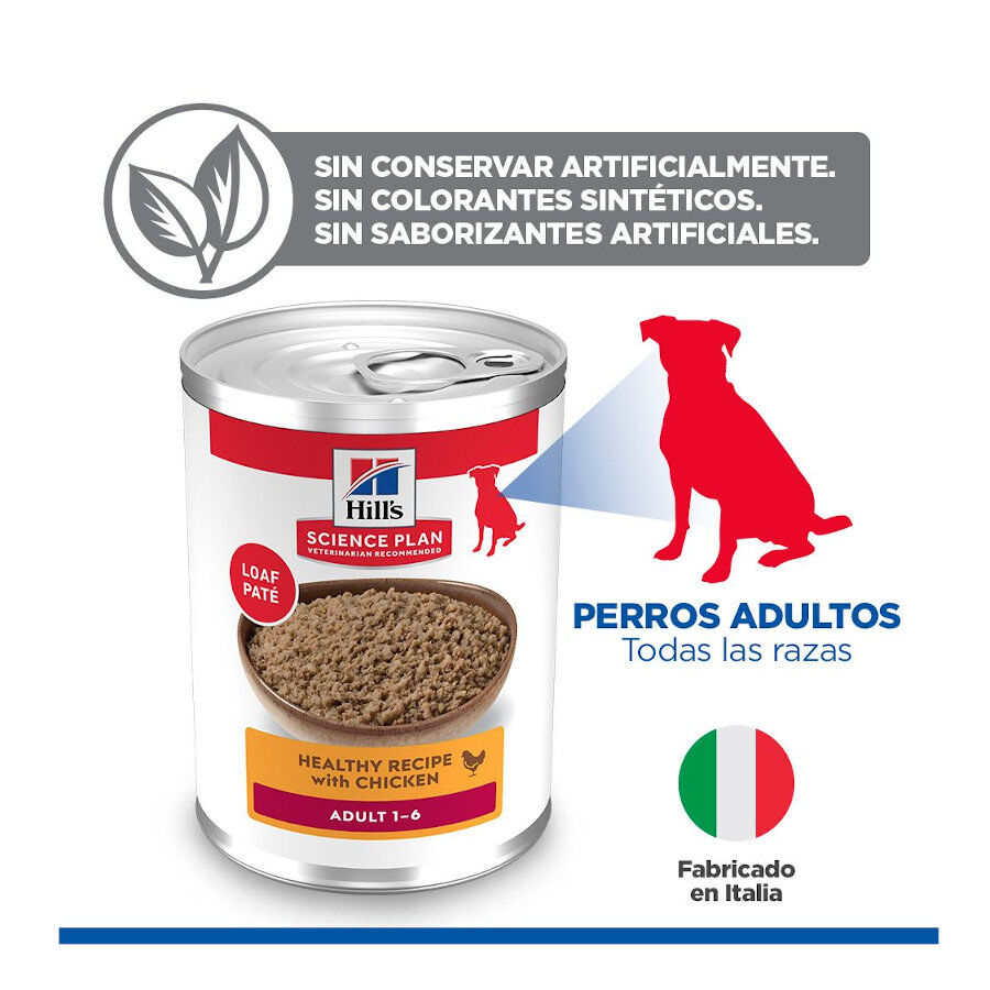 48 latas x 370 g Hill's Science Plan Adult 1-6 Frango, peru e carne de vaca em lata para c&atilde;es Pack poupan&ccedil;a!, , large Imagem n&uacute;mero 6