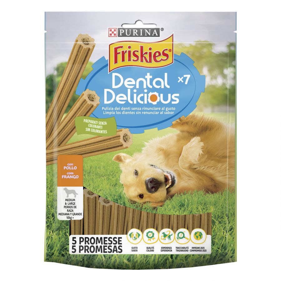 7 sticks Friskies Delicious Snacks Dent&aacute;rios de Frango para c&atilde;es, , large Imagem n&uacute;mero 1
