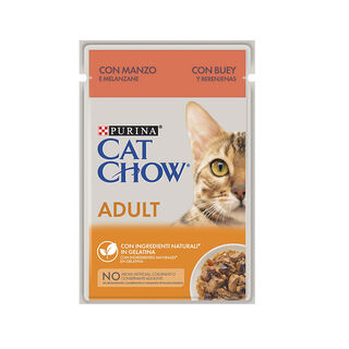 Saquetas Purina Cat Chow Beef para gatos
