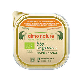 Petisco para cães Almo Nature Bio Organic Maintenance sem grãos de frango com batatas