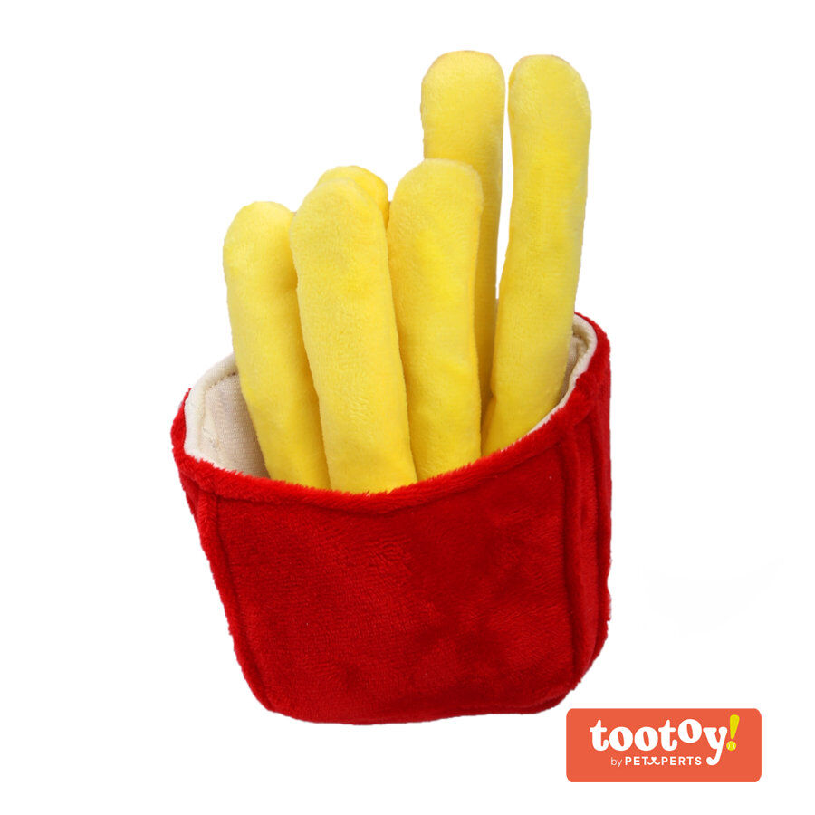 Tootoy! Fries Cuddler Yellow Peluche para c&atilde;es, , large Imagem n&uacute;mero 1
