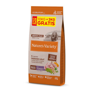 Nature's Variety Healthy Grains Adult Medium Maxi Peru ração para cães