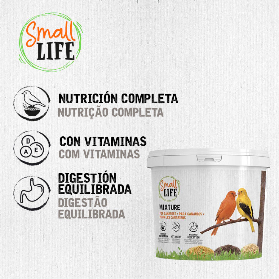 3.7 kg Small Life Mixtura Cubos para canarios, , large Imagem n&uacute;mero 4