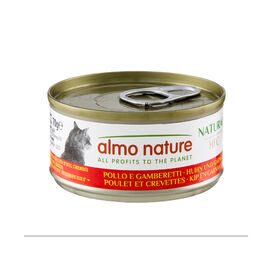 Almo Nature HFC frango e camarão lata para gatos 