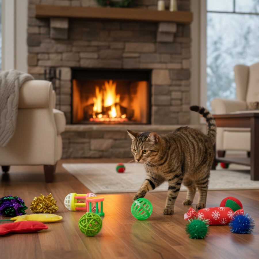 Wonder Christmas Caixa Surpresa de Brinquedos de Natal para Gatos, , large Imagem n&uacute;mero 3