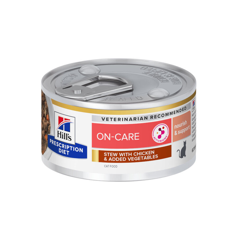 82 g Hill's Prescription Diet Feline Alimento h&uacute;mido de frango estofado e legumes para gatos, , large Imagem n&uacute;mero 1