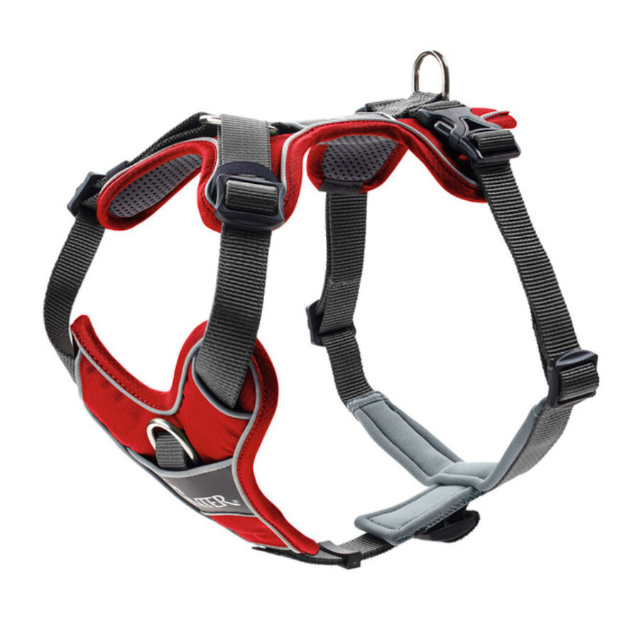 Hunter Divo Peitoral Vermelho e Cinzento para c&atilde;es, , large Imagem n&uacute;mero 1