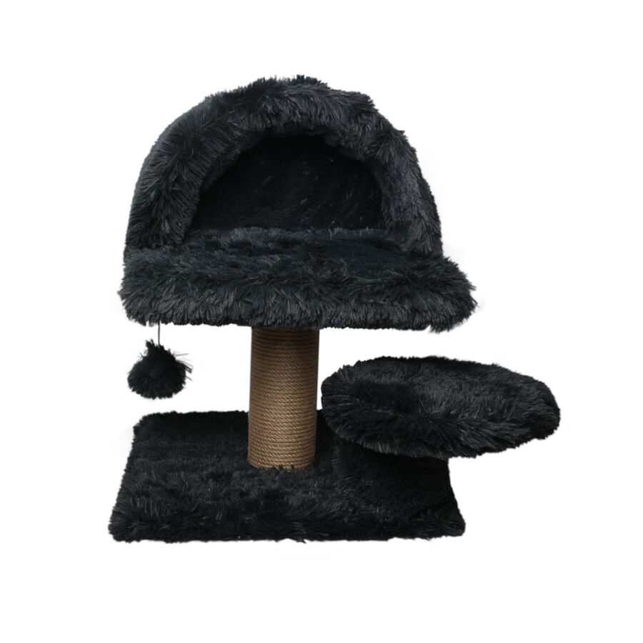 Catshion Susy Arranhador com Gruta Cinzento para gatos, , large Imagem n&uacute;mero 1