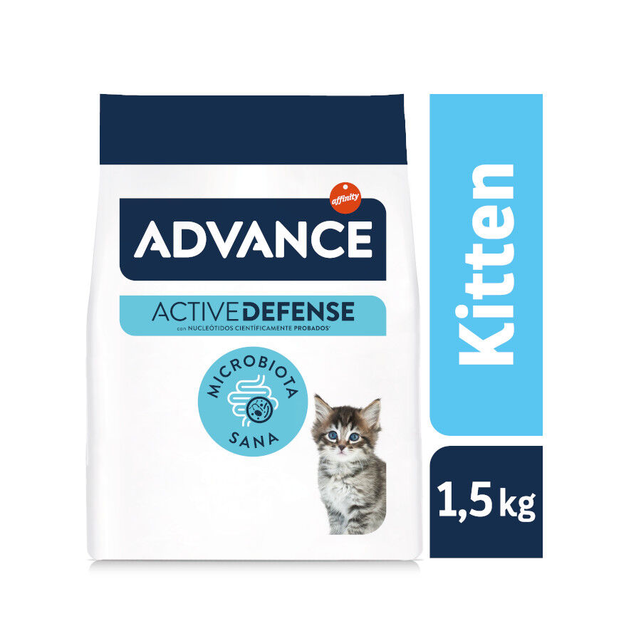1.5 kg Advance Active Defense Frango e Arroz ra&ccedil;&atilde;o para gatinhos, , large Imagem n&uacute;mero 2