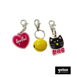 Gotoo Conjunto de medalhas rosas para gatos