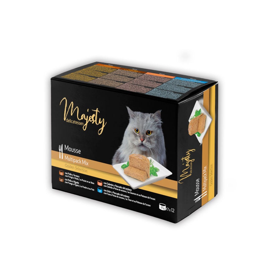 Majesty Adult Mousse Mix lata para gatos Imagem n&uacute;mero 1