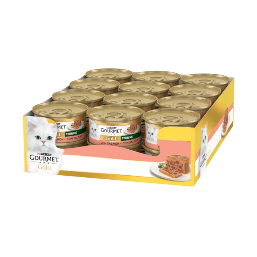 85 g Gourmet Gold Terrine Salm&atilde;o em lata para gatos, , large Imagem n&uacute;mero 2
