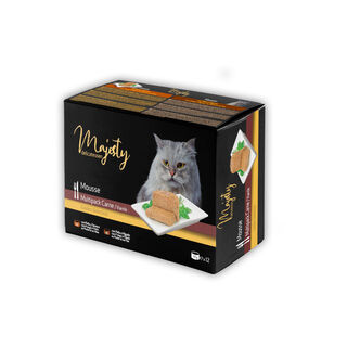 Majesty Adult Gold Selection Mousse Carne lata para gatos - Pack