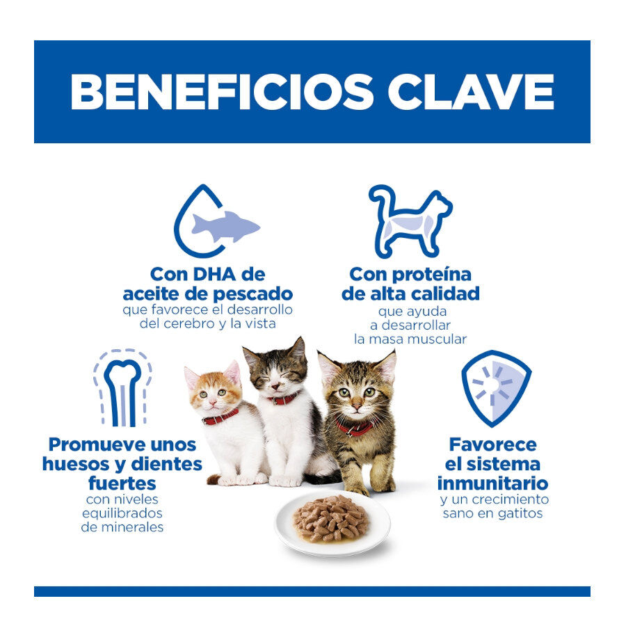 85 g Hill's Kitten Science Plan Peixe Azul saqueta em molho, , large Imagem n&uacute;mero 4