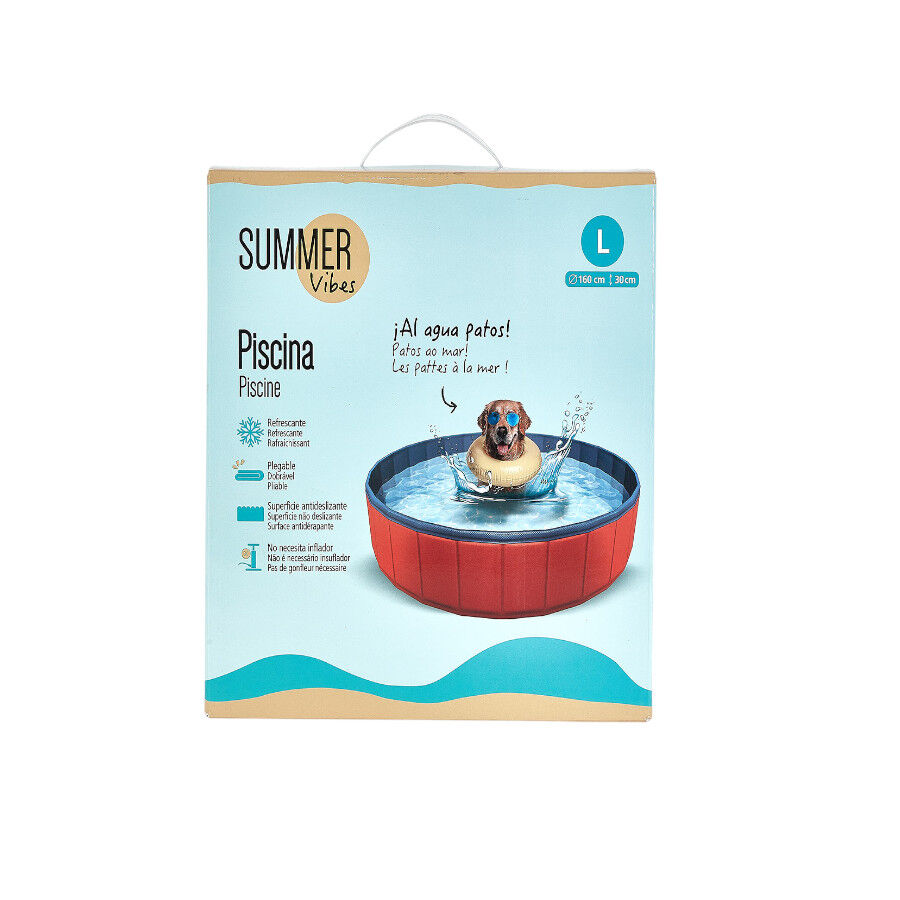 Summer Vibes Fresh Pool Piscina Vermelha para c&atilde;es, , large Imagem n&uacute;mero 5