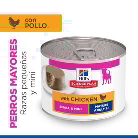 Hill's Science Plan Mature Small y Mini Mousse de Frango em lata para cães