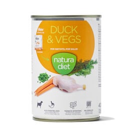 Natura Diet Pato e Legumes latas para cães