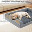 COSTWAY Cama Ortop&eacute;dica Gris para perros, , large Indicador imagem n&uacute;mero 2