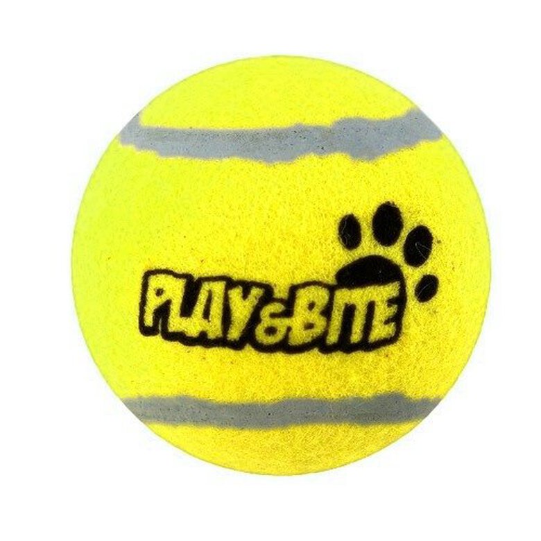 Play & Bite Bola de Ténis Amarela para cães , , large image number null