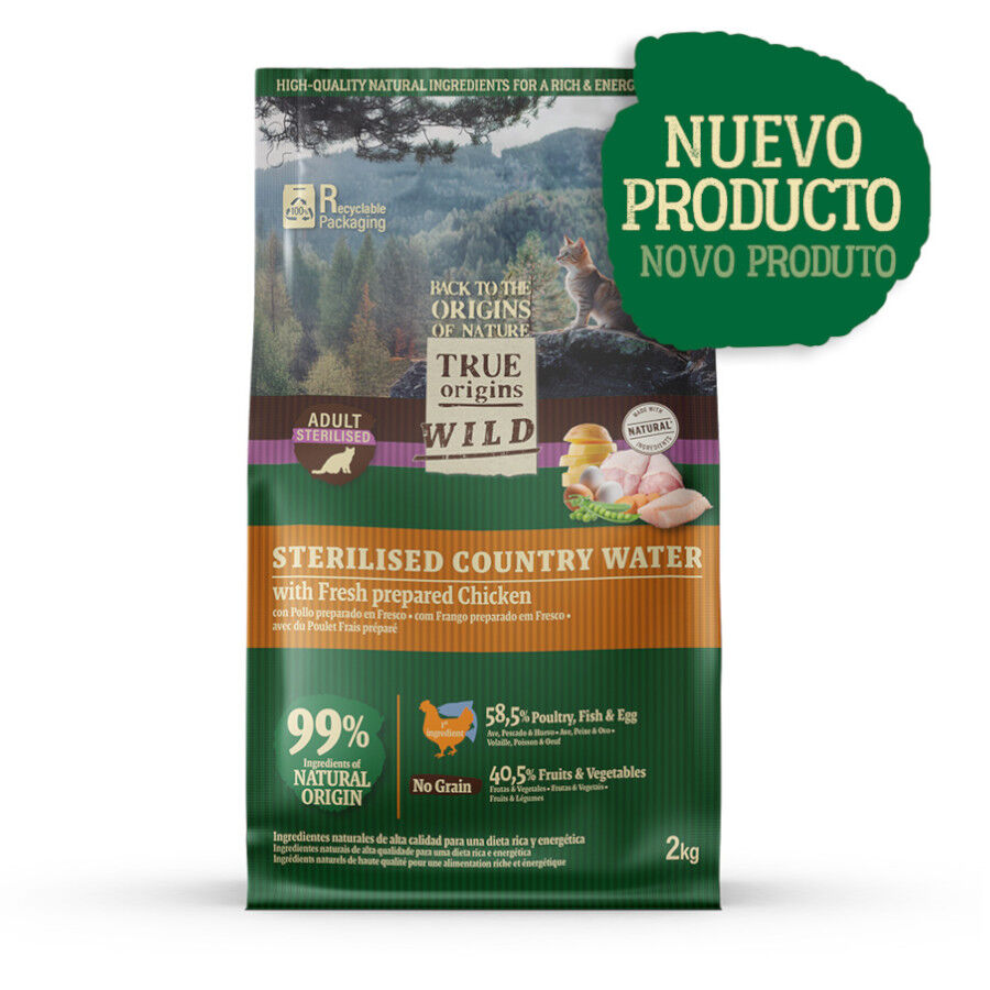 6 kg True Origins Wild Esterilizado Country Water Frango ra&ccedil;&atilde;o para gatos, , large Imagem n&uacute;mero 1