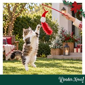 Wonder Christmas Teaser Flex&iacute;vel Pai Natal Brinquedo para gatos