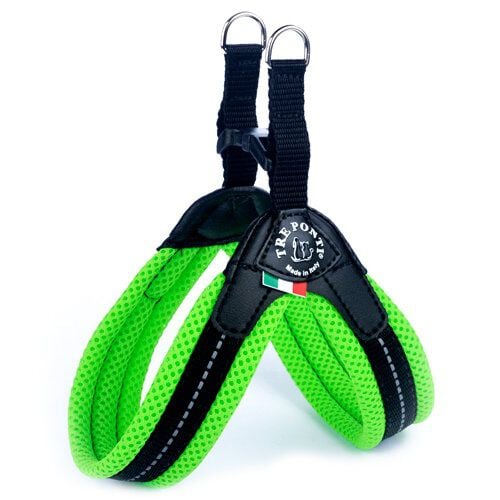 Tre Ponti acolchado verde arn&eacute;s para perros Imagem n&uacute;mero 1